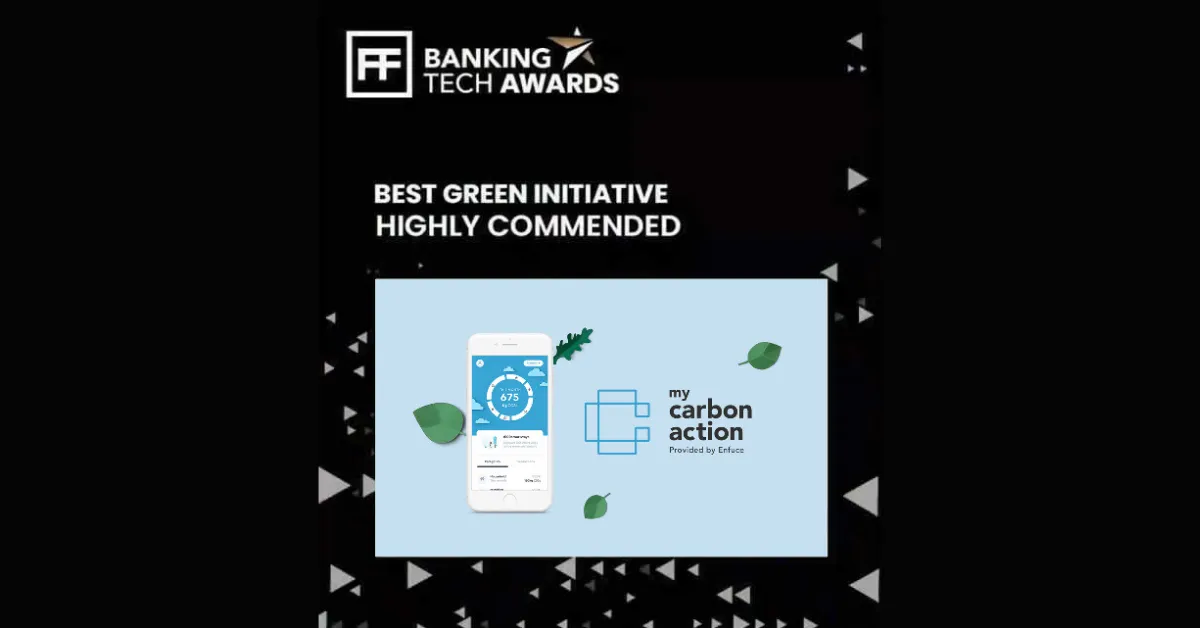 Image for My Carbon Action by Enfuce highly commended at Banking Tech Awards 2020